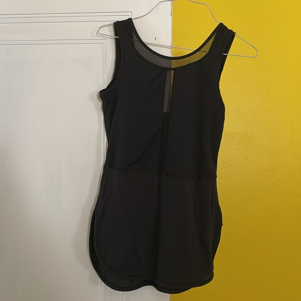 Lululemon Ride Inside Tank Top Black US 6 Small mesh strip